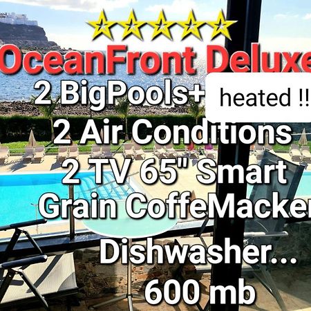 Oceanfront Deluxe-45M,Heated Pools,2Aircondition, 2Tv-65",Dishwasher,600Mb,Lift,Amadores View ! Плая дел Кура Екстериор снимка