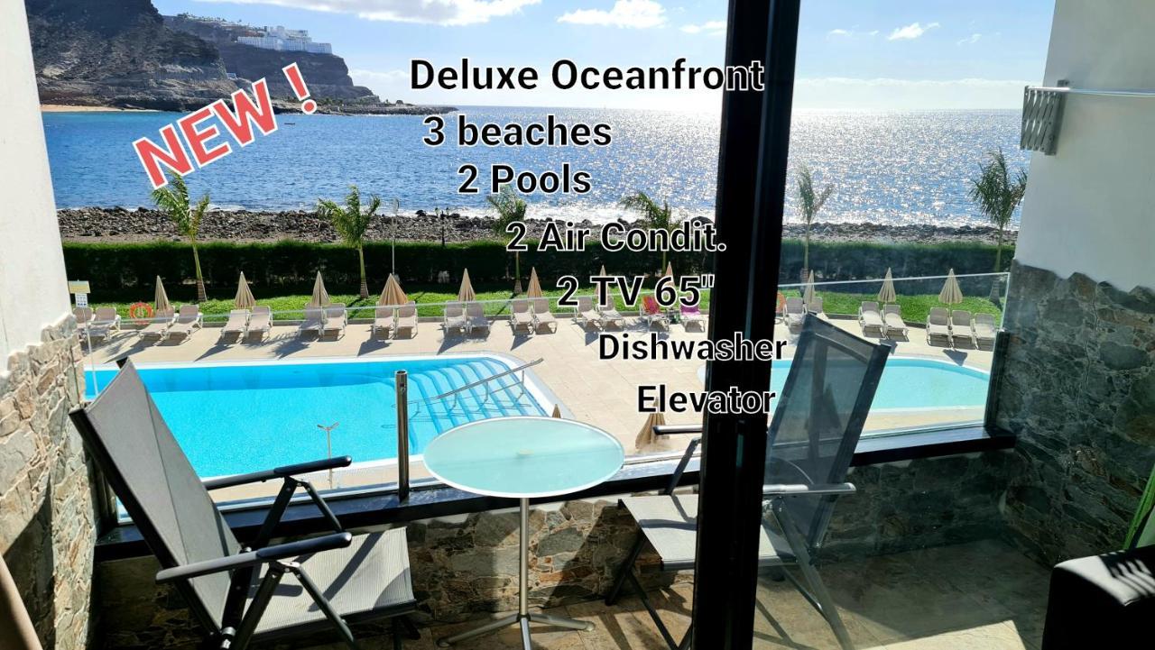 Oceanfront Deluxe-45M,Heated Pools,2Aircondition, 2Tv-65",Dishwasher,600Mb,Lift,Amadores View ! Плая дел Кура Екстериор снимка
