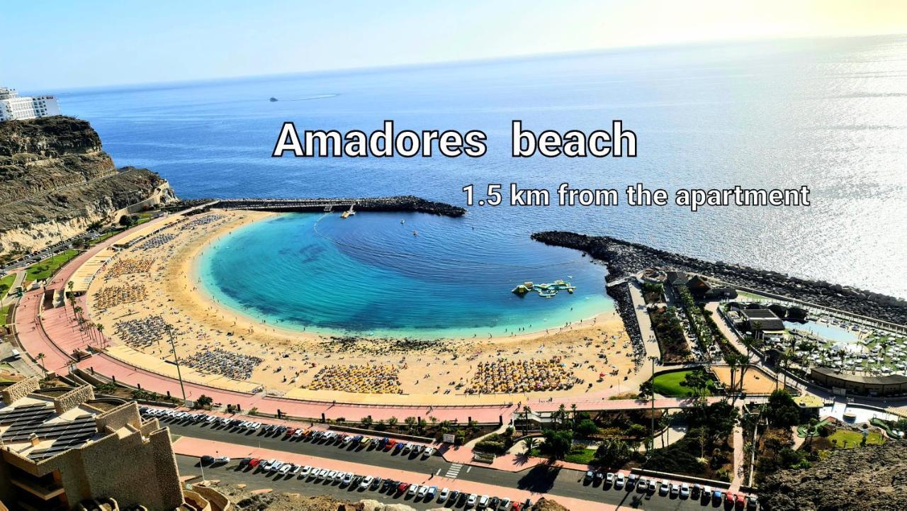 Oceanfront Deluxe-45M,Heated Pools,2Aircondition, 2Tv-65",Dishwasher,600Mb,Lift,Amadores View ! Плая дел Кура Екстериор снимка